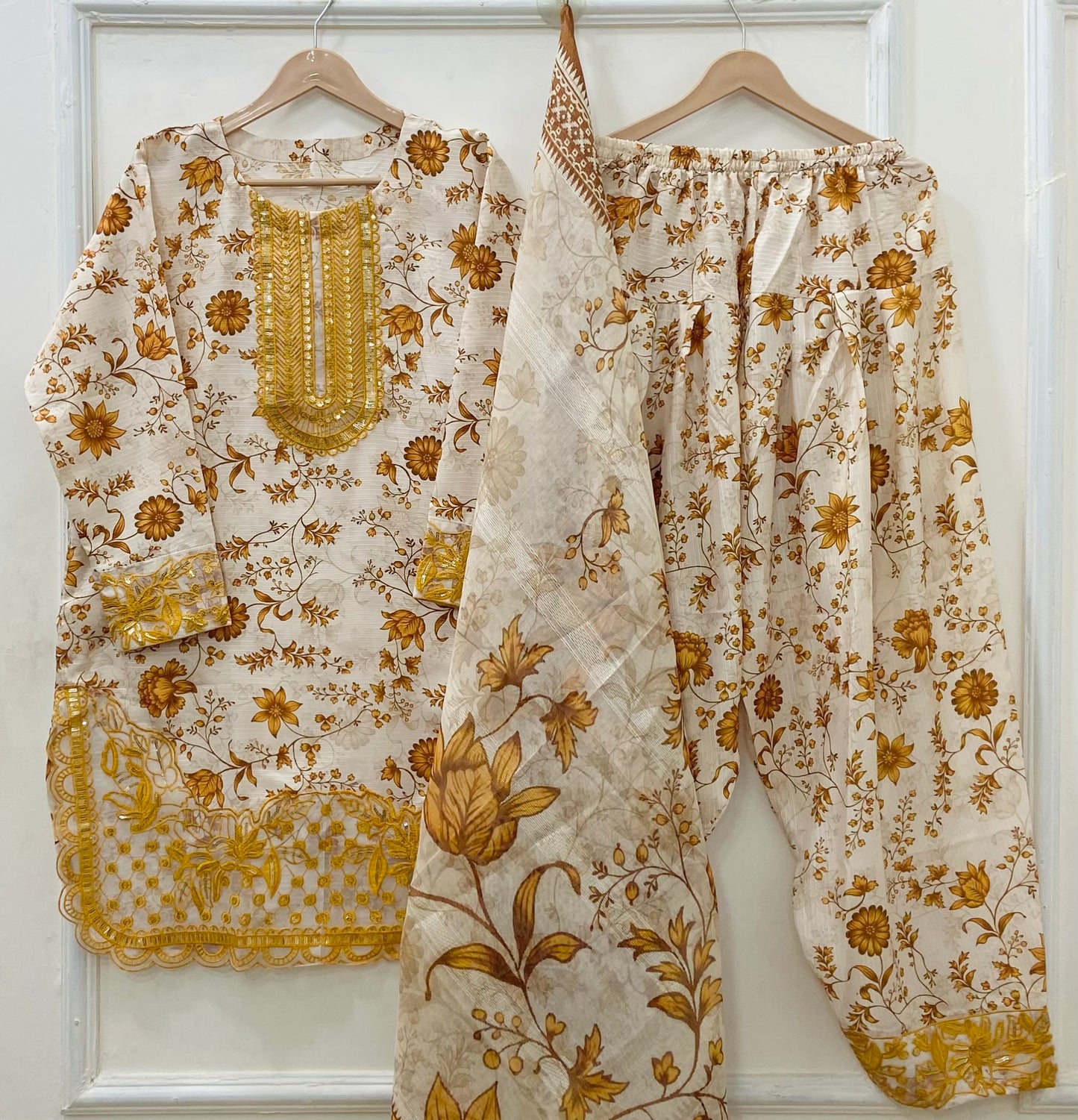 Sequins Embroidered | 3PC D-566