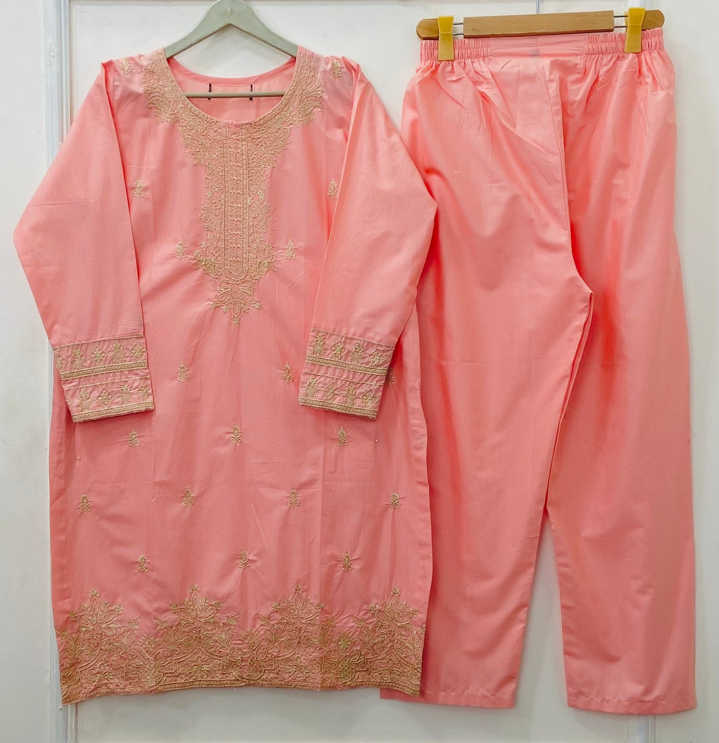 Fairy Embroidered 2PC (Premium Cotton) D-412