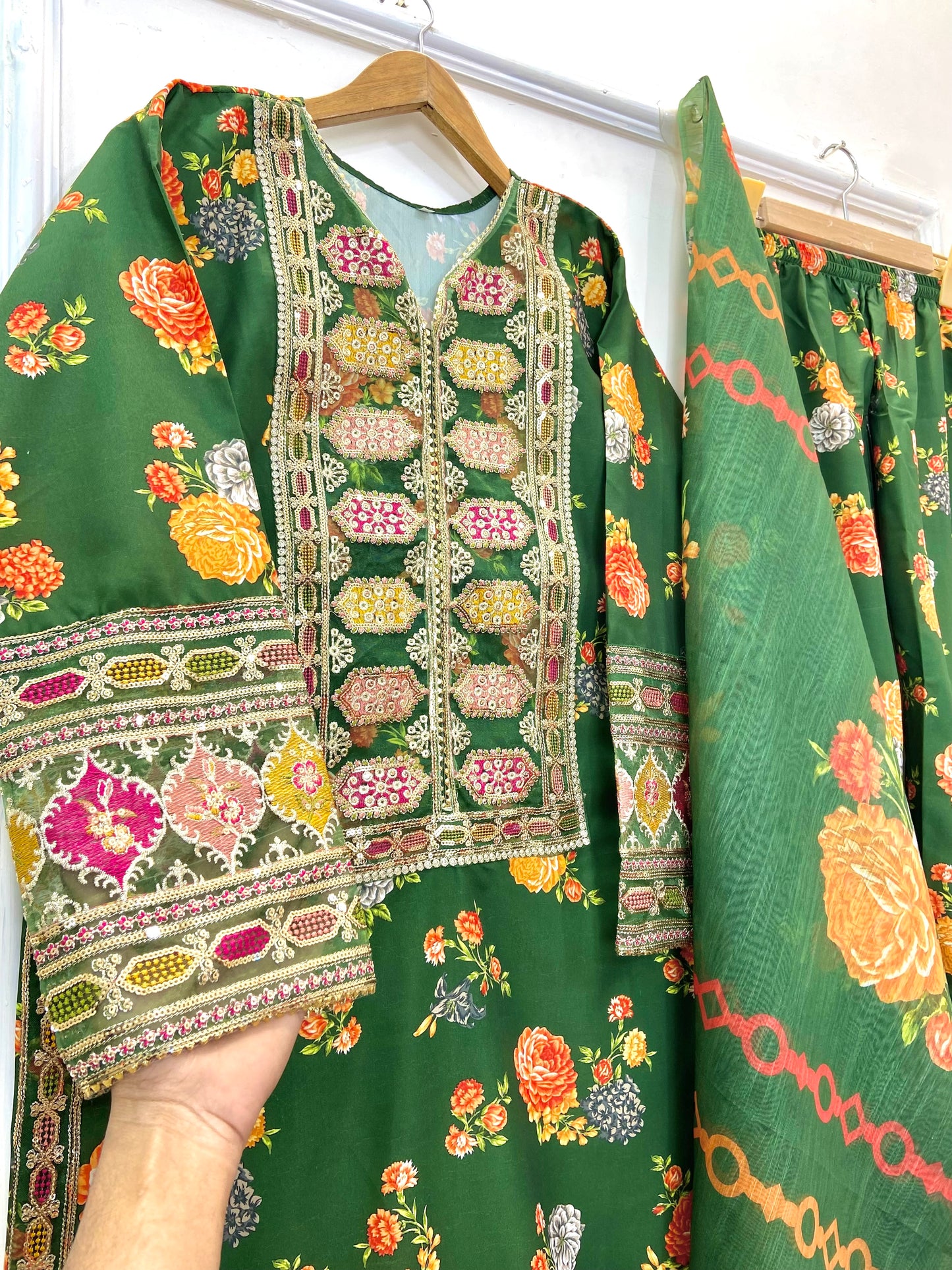 Chandni 3PC (Silk) D-242