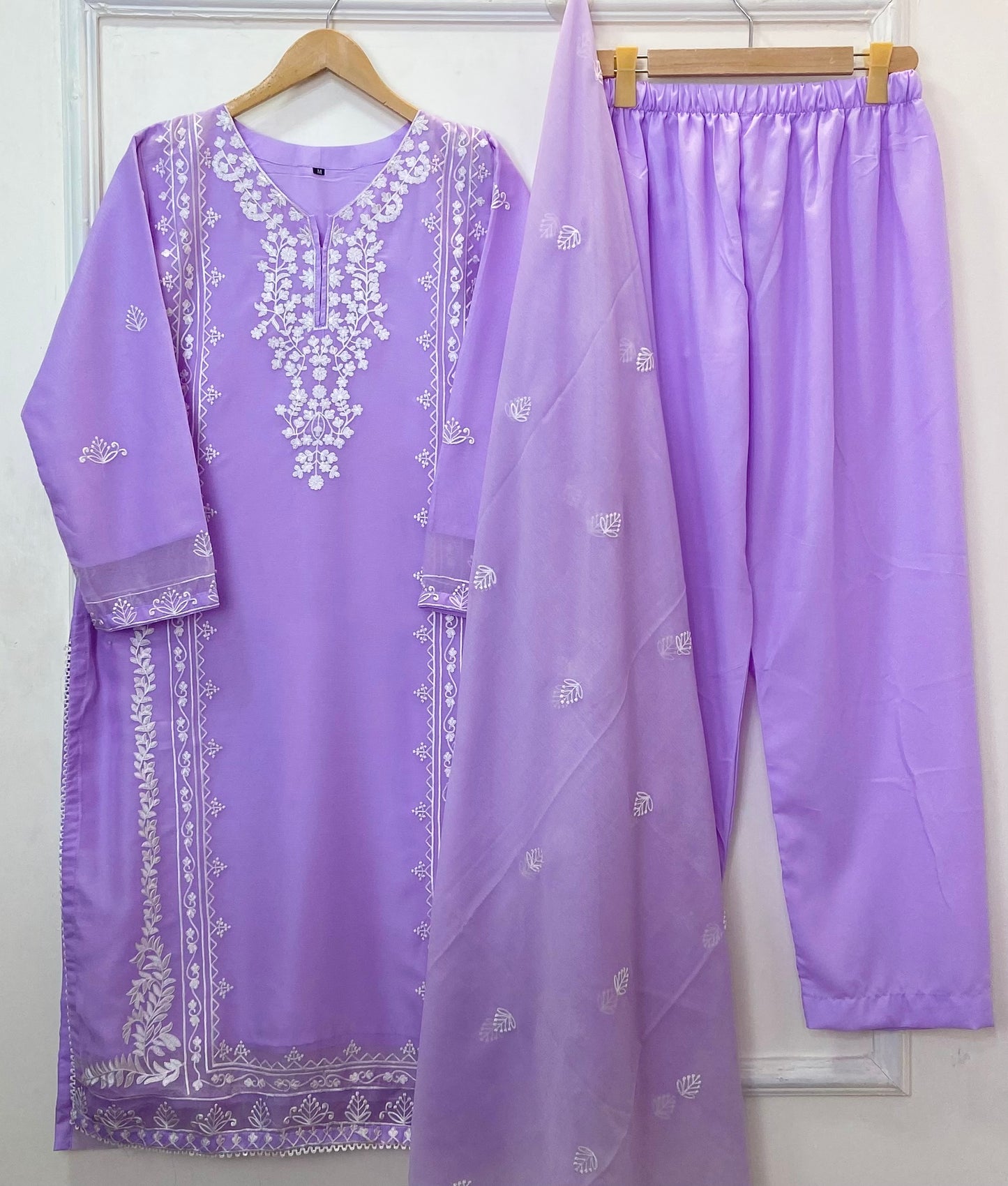 Gulnaar Embroidered 3PC (Chiffon) D-372