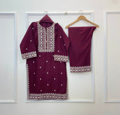 New Winter Edit: 3PC (Khaddar) (Best Selling) D-240