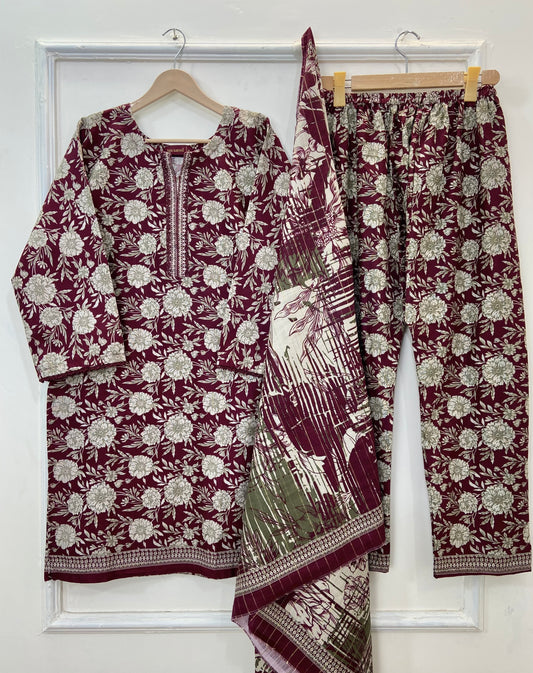 Bin Saeed’s Winter Edit 3PC (Best Seller) (Khaddar) D-197