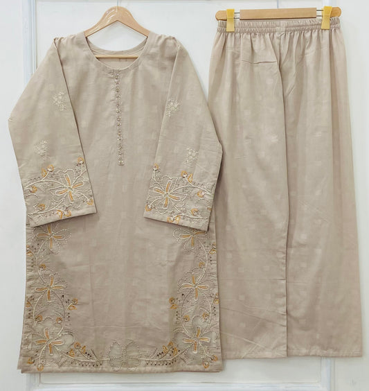 Beige Beauty 3PC (Premium Cotton) D-437