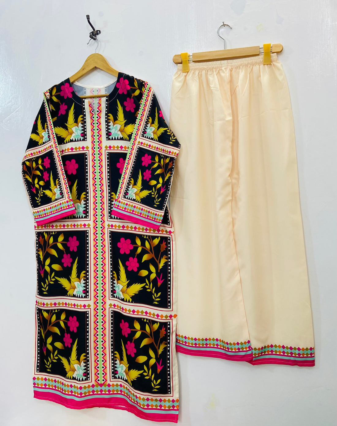 Dreamy Long Co-Ord Set (Swiss Silk) (Best Selling) D-131